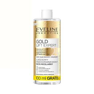 Eveline Gold Lift Expert Luxuriöse Anti-Falten-Mizellenflüssigkeit 500 ml