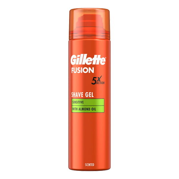 Gillette Fusion 5 Action Sanftes Rasiergel mit Mandelöl 200 ml