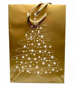 Avon Goldene Geschenktasche - Weihnachtsbaum