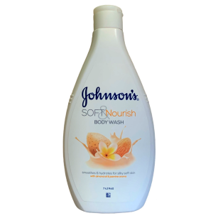 Johnson's Soft Nourish Body Wash mit Mandelöl und Jasminaroma 400 ml