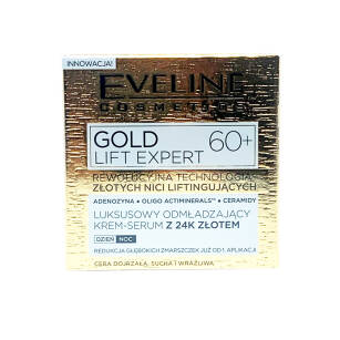 Eveline Gold Lift Expert 60+ Luksusowy Odmładzający Krem-Serum 50ml