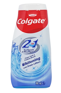 Colgate 2 in 1 Whitening Zahnpasta und Mundwasser  100 ml