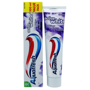 Aquafresh Active White 3 in 1 aufhellende Zahnpasta mit Fluorid 100 ml