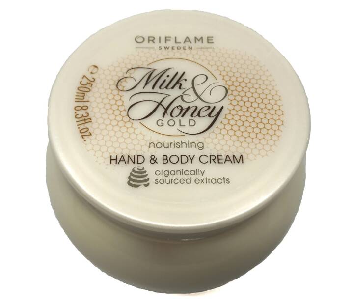 Oriflame Pflegende Hand und Körpercreme Milk & Honey Gold 250ml