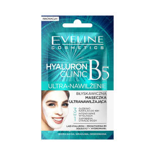 Eveline Hyaluron Clinic Ultra Moisturizing Instant Smoothing Mask 7 ml
