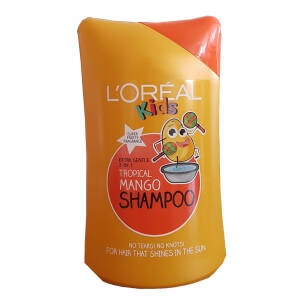 L'Oréal Kids 2 in 1 Kindershampoo mit tropischem Mangoduft, 250 ml