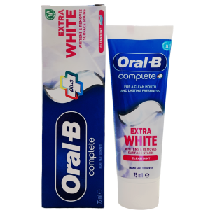 Oral-B Complete Plus Extra White Whitening Zahnpasta mit Fluorid 75 ml