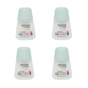 4x Garnier Mineral Roll-On Invisible Protection 48H