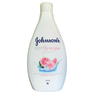 Johnson's Soft Energize Body Wash mit Wassermelonen- und Rosenduft 400 ml
